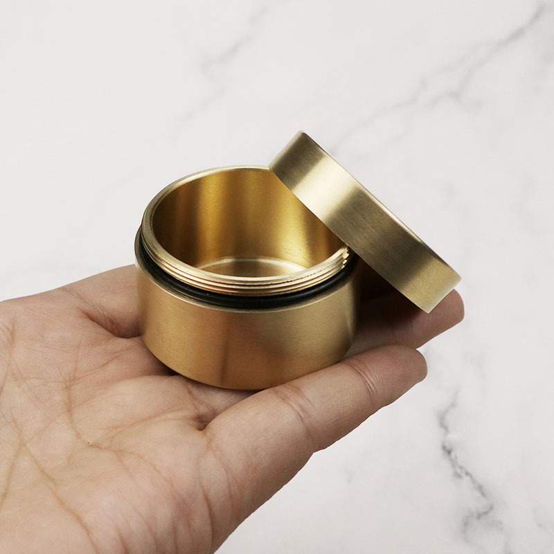 Tin Container Lid - Латунная коробка для лекарств, контейнер для