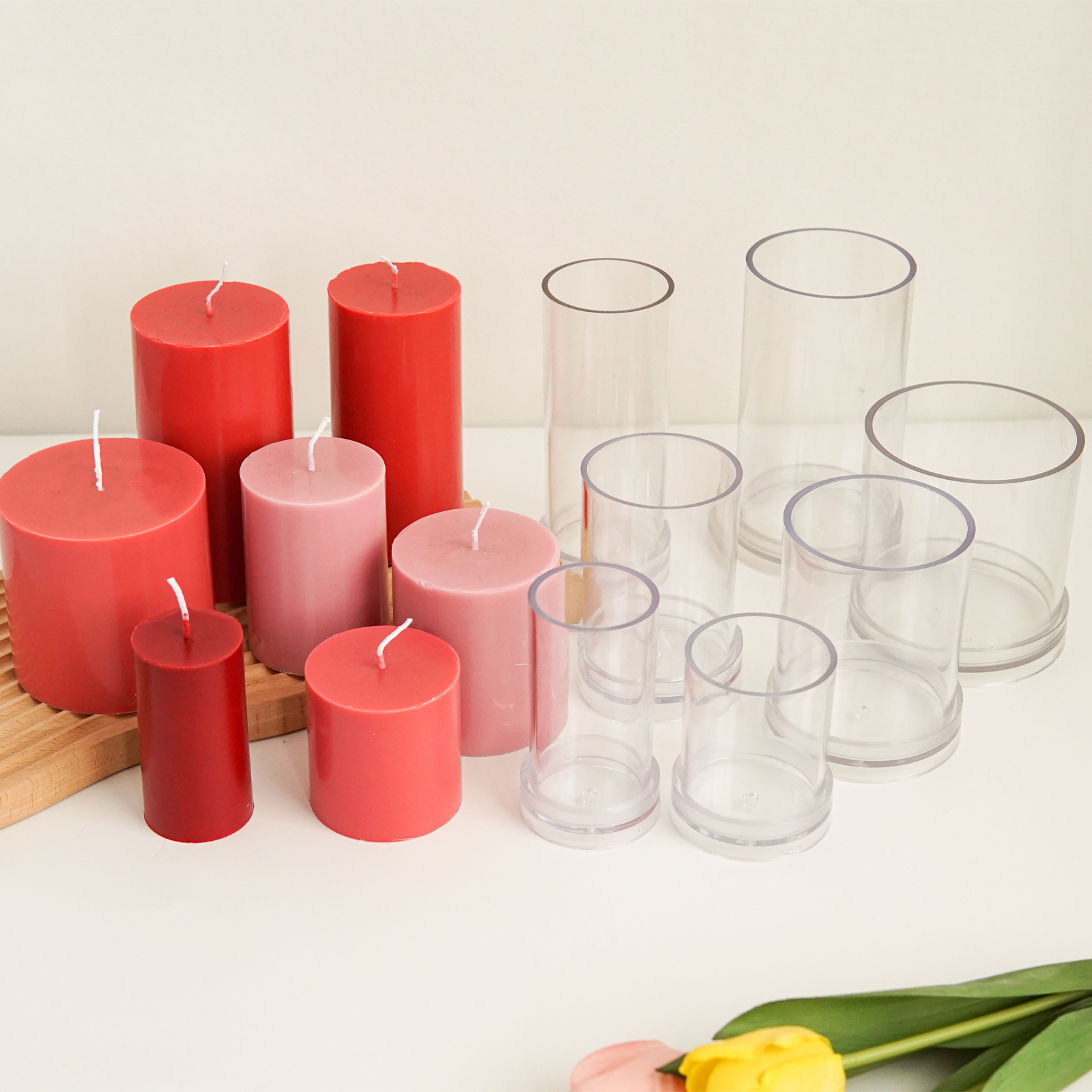 Candle Making Diy Kit - Различные 3D цилиндрические формы для свечей,