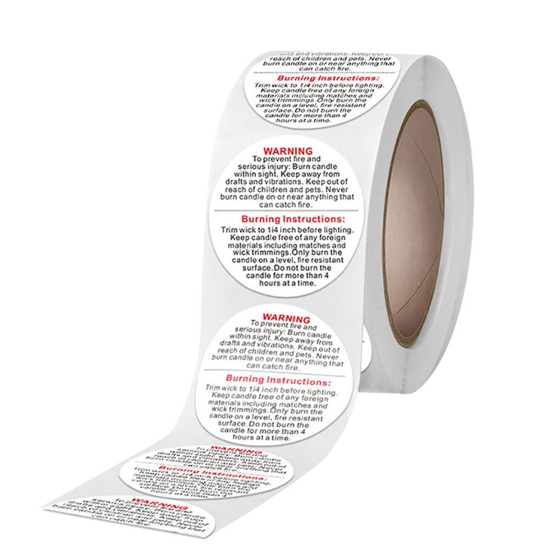 Новинка! 500 шт./рулон. Предуп – обзор и цена Candle Warning Label