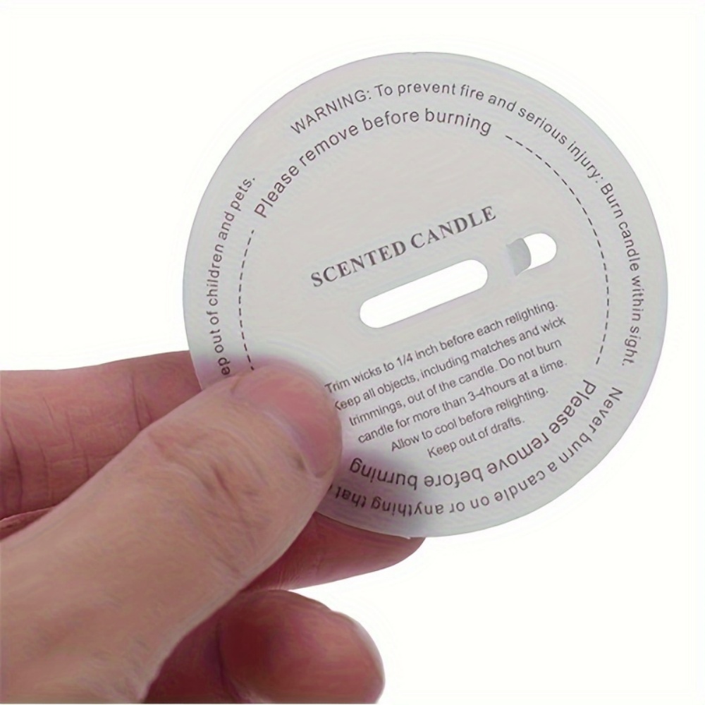 10/50 шт. круглых этикеток для – обзор и цена Candle Warning Label