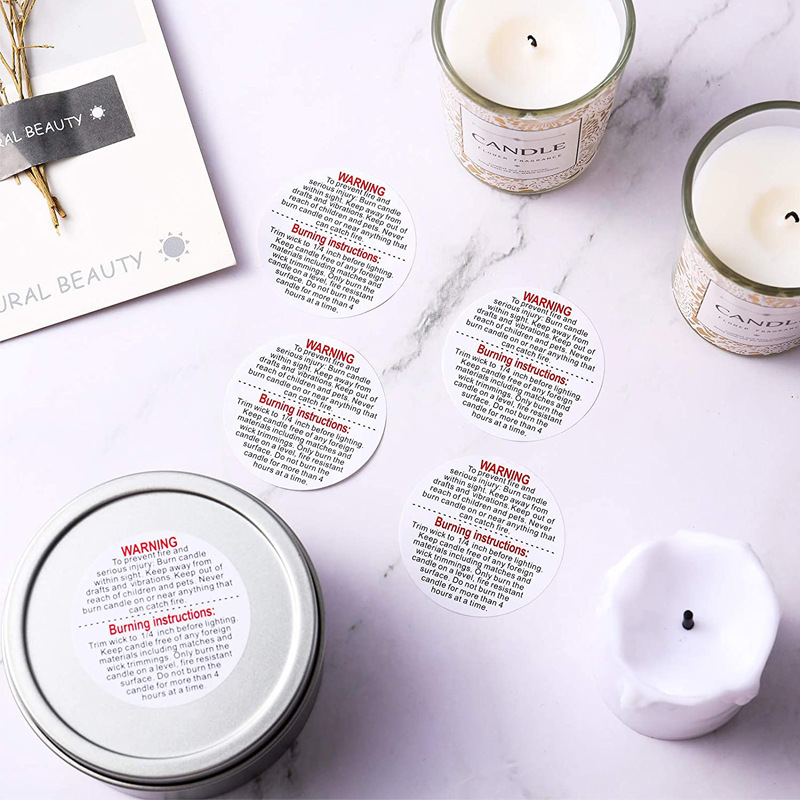 500/1000 шт. предупреждающие э – обзор и цена Candle Warning Label