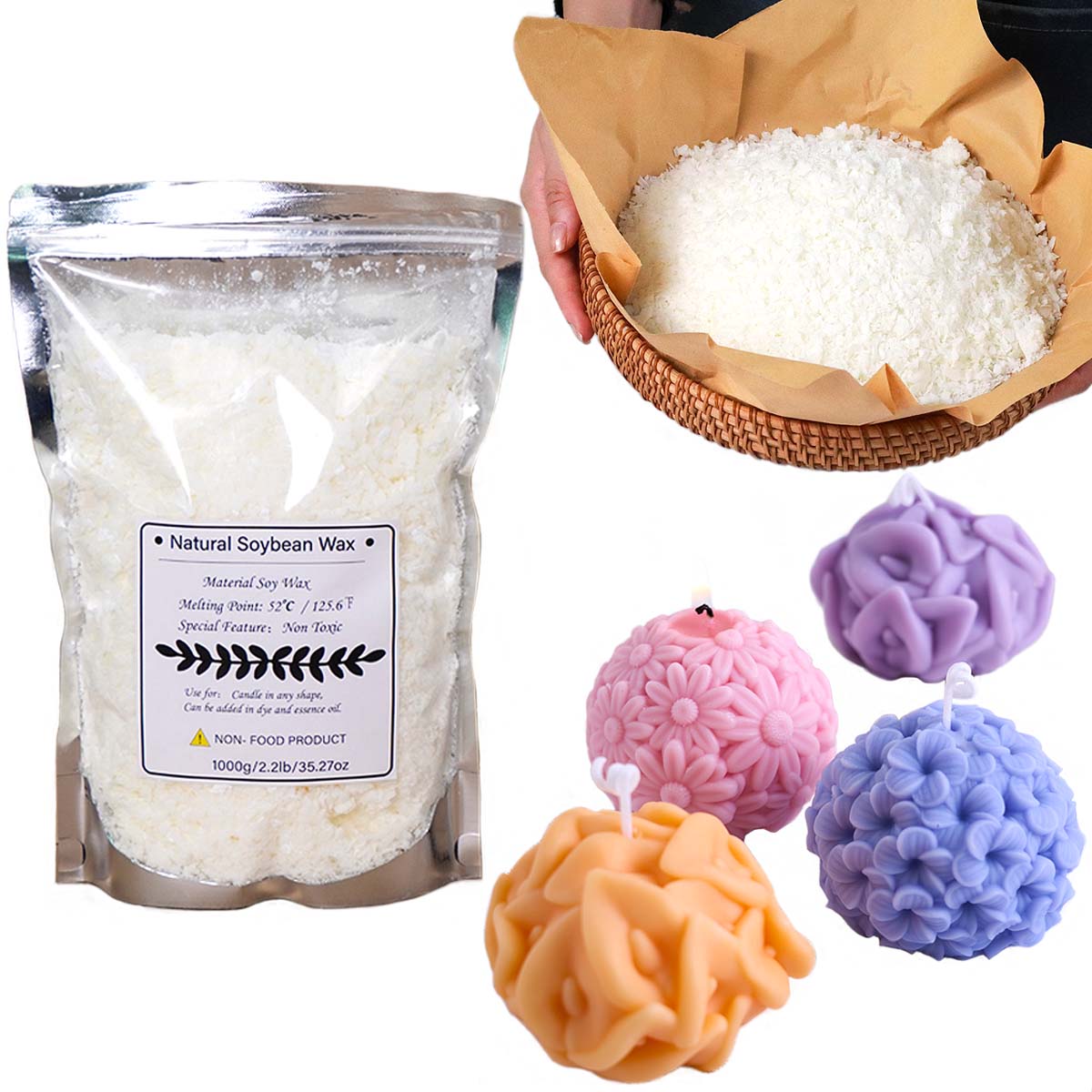 100/250/500/1000 г натуральный – обзор и цена Candle Making Diy Kit