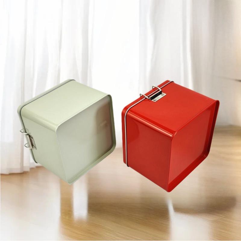Квадратная жестяная банка для  – обзор и цена Tin Container Lid