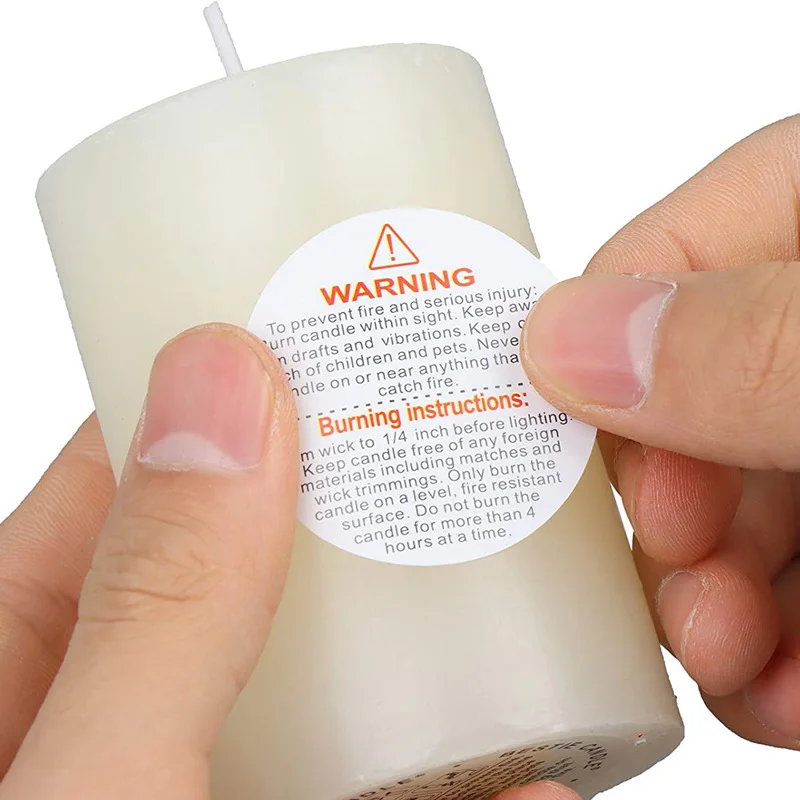 500 шт. водонепроницаемые пред – обзор и цена Candle Warning Label